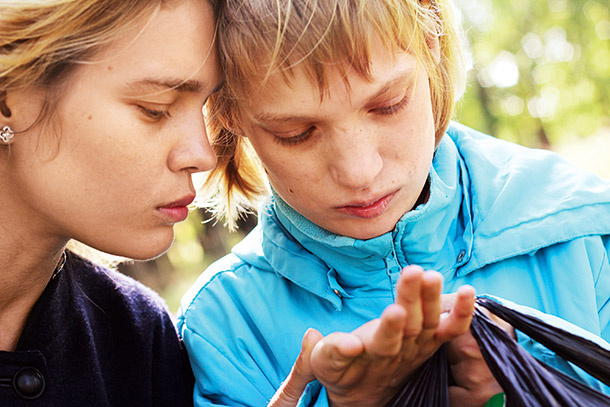 Наталья Водянова с младшей сестрой