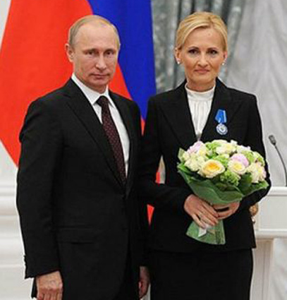 Владимир Путин и председатель антикоррупционного комитета Госдумы России Ирина Яровая