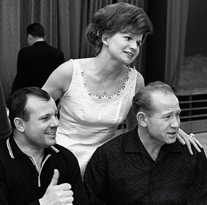 Юрий Гагарин, Валентина Терешкова и Алексей Леонов