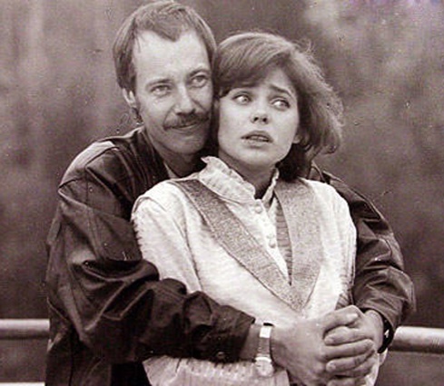 С Ольгой Машной в фильме «А спать с чужой женой, хорошо?!», 1992 год