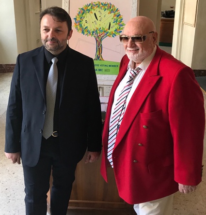 Ян Петрович с новоизбранным президентом СIA Мирко Патарини (Италия)