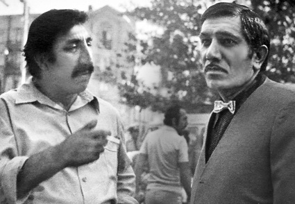 С Фрунзиком Мкртчяном на съемках фильма «Мужчины», 1972 год