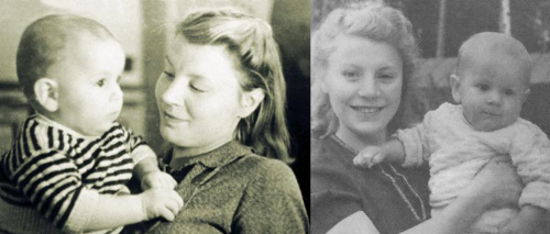 Маленький Саша Бурдонский с мамой. «Я мать свою очень любил, очень... Она 69 лет прожила»