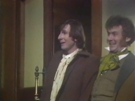 Со своим другом артистом Юрием Томошевским в фильме-спектакле «Пиквикский клуб», 1986 год