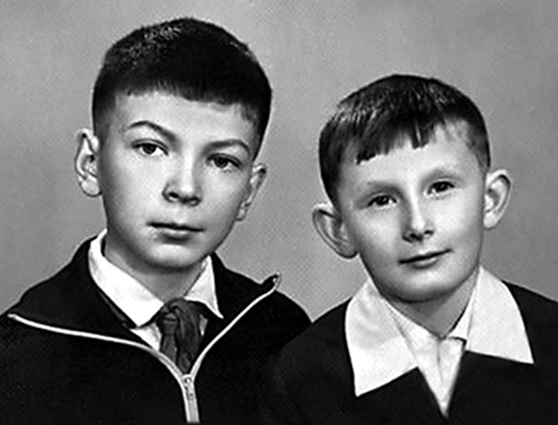 С братом Александром, 1971 год