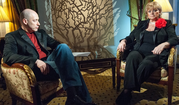 С Дмитрием Гордоном. «Про высокие материи рассуждать я боюсь. Не знаю, свыше это пришло или наоборот: ну не мог он без меня жить, а я без него, и все!»