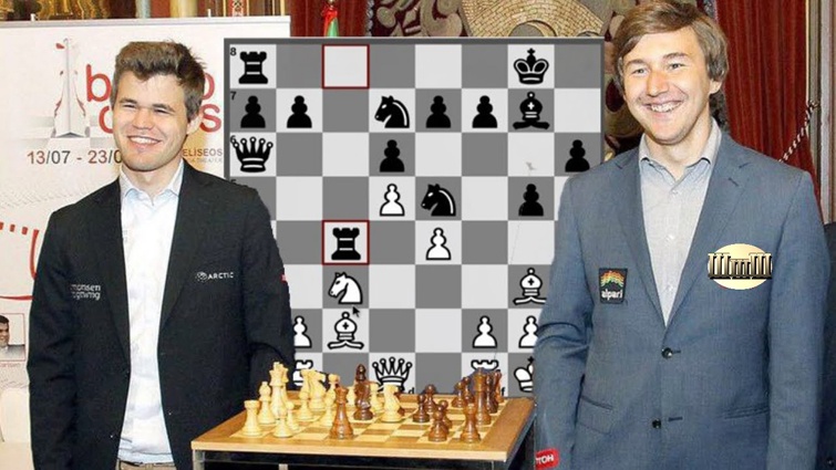 Магнус Карлсен и Сергей Карякин