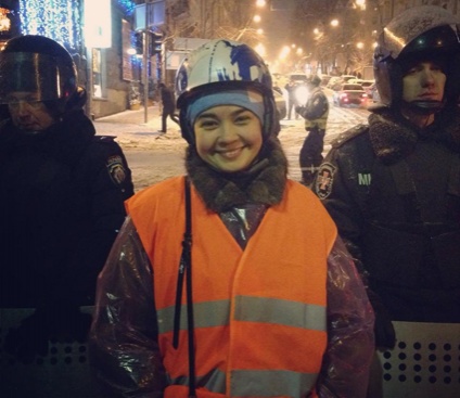 Севгиль Мусаева на Евромайдане, январь 2014 года. «Я часто думаю: какое колоссальное количество потрясений выпало на долю нынешних украинцев!»