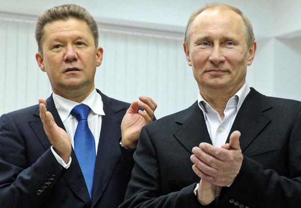 Алексей Миллер и Владимир Путин