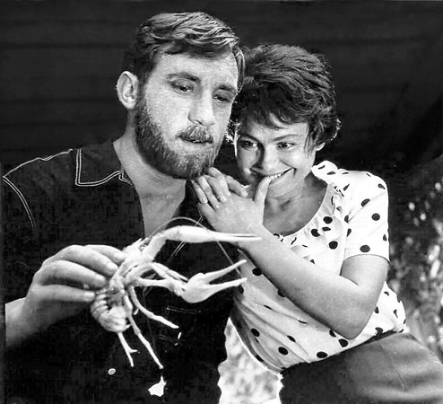 С Владимиром Высоцким в картине «Короткие встречи», 1967 год