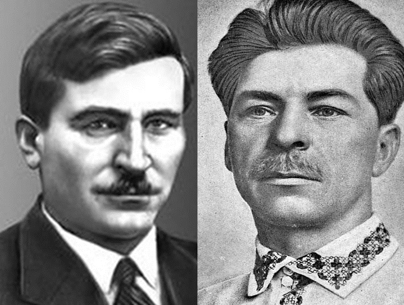 Организаторы Голодомора Влас Чубарь и Павел Постышев (на этот пост был назначен сразу же после выхода постановления ЦК ВКП(б) от 24 января 1933 года, резко осуждавшего украинскую парторганизацию за невыполнение плана хлебозаготовок)