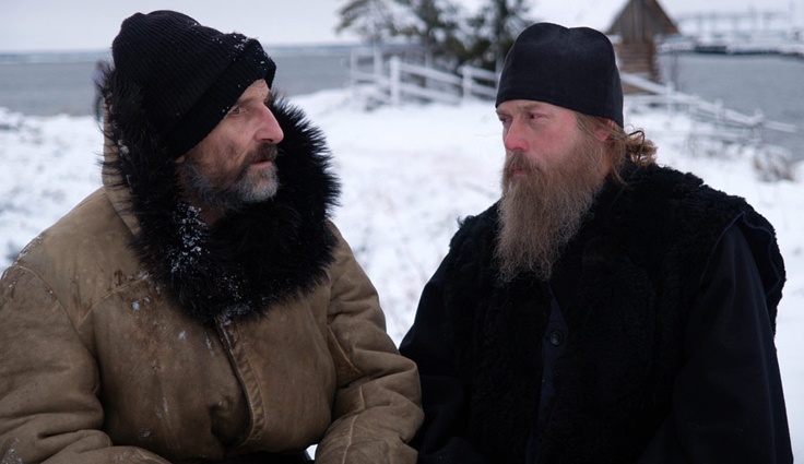 С Петром Мамоновым в драме Павла Лунгина «Остров», 2006 год