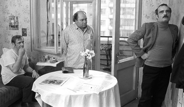 Леонид Куравлев, Евгений Леонов и Георгий Данелия на съемках «Афони», 1975 год. «Такой нужен был парень, которому все с рук сойдет и которого зрители бы не возненавидели, а пожалели»