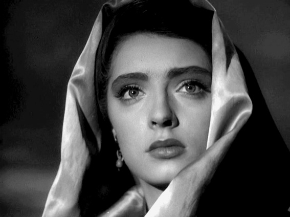 Людмила Абрамова в фильме «713-й просит посадку», на съемках которого она познакомилась с Владимиром Высоцким, 1962 год