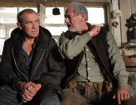 С Богданом Ступкой в криминальной драме Олега Погодина «Дом», 2011 год. «Богдан Сильвестрович великим был, и вот еще одно счастье в моей жизни — с таким человеком встретиться»