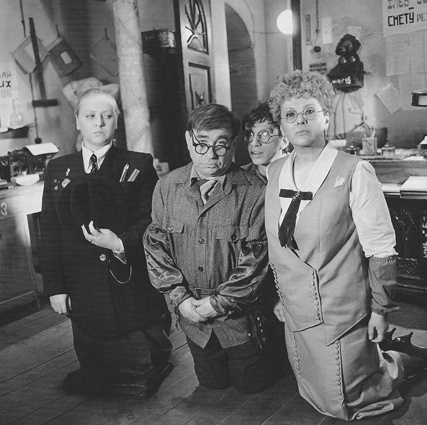 Со Светланой Крючковой, Андреем Анкудиновым и Галиной Польских в фильме «Светлая личность», 1989 год