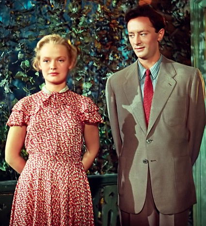 С Олегом Голубицким в фильме Ивана Пырьева «Испытание верности», 1954 год