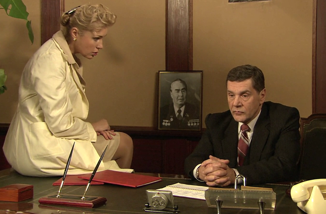 С Сергеем Маковецким в картине «Дело гастронома № 1», 2011 год