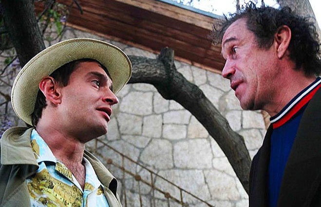 С Константином Хабенским в комедии Павла Лунгина «Бедные родственники», 2005 год