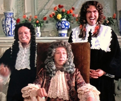 С Роланом Быковым и Олегом Ефремовым в двухсерийном фильме Леонида Нечаева по пьесе Мольера «Мнимый больной», 1980 год