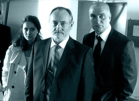 С Викторией Исаковой и Богданом Ступкой в детективном сериале Сергея Ткачева «Частный заказ», 2007 год