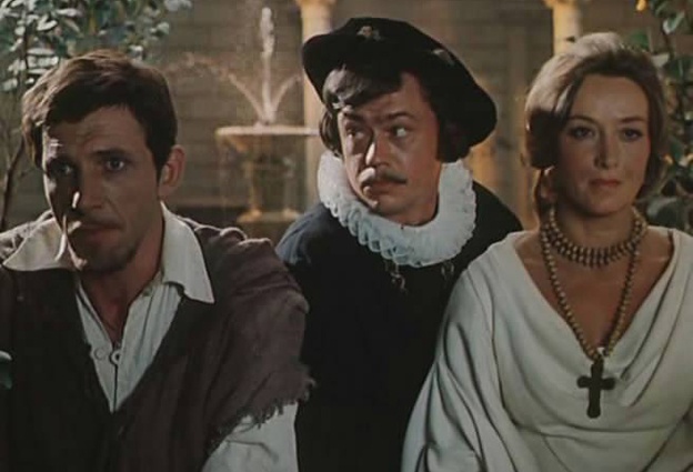 С Николаем Караченцовым и Маргаритой Тереховой в картине «Благочестивая Марта», 1980 год