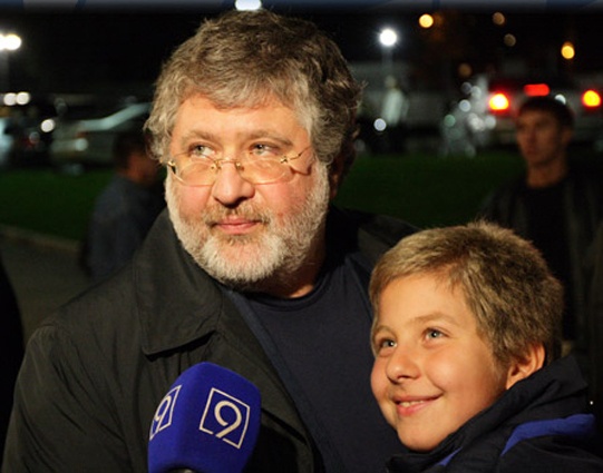 С сыном Гришей