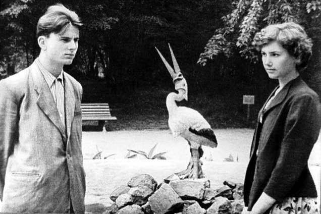 С Антониной в Мариинском парке, Киев, 1958 год