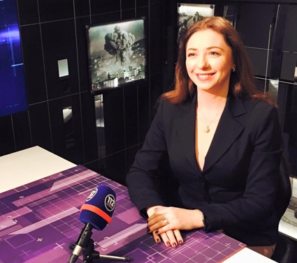 Бывшая супруга Станислава Белковского — украинский политолог и журналист Олеся Яхно