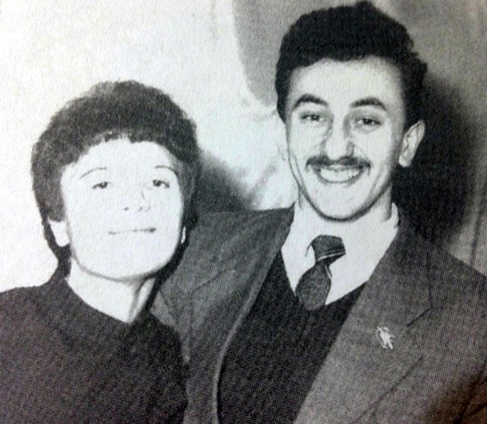 С женой Оксаной, начало 90-х