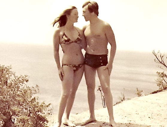 С Мариной Влади, 70-е. «Да, у меня француженка-жена, но русского она происхожденья....»