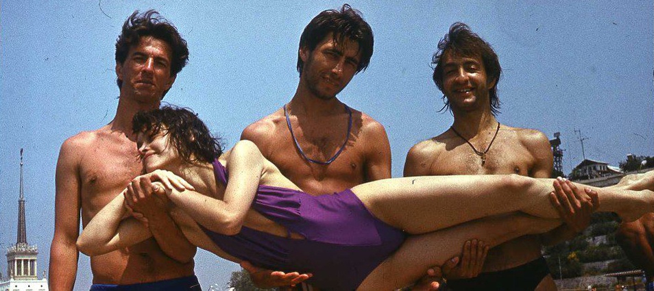 «Маски» в Дагомысе, справа — бывший муж Наталии Александр Постоленко