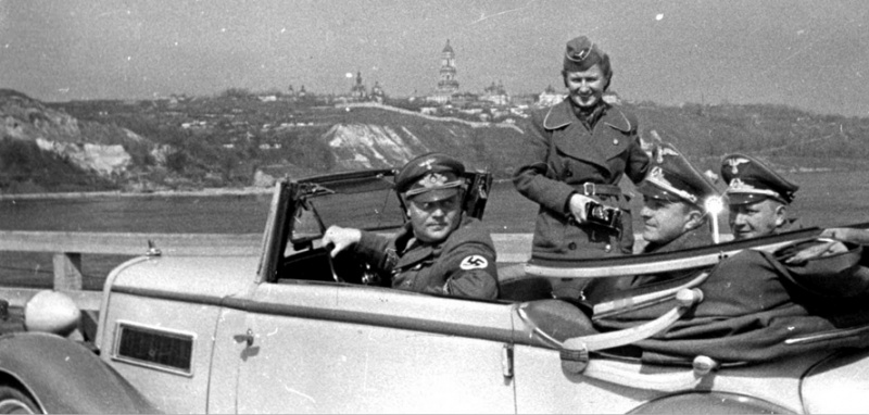 Немецкие оккупанты в захваченном Киеве, сентябрь 1941 года