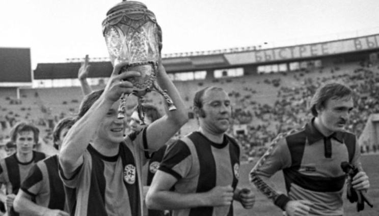 Виктор Чанов в составе донецкого «Шахтера», выигравшего Кубок СССР, 1980 год