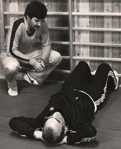 На тренировке