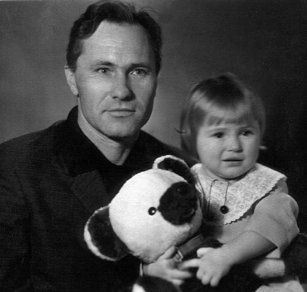 Мария с папой, 1968 год 