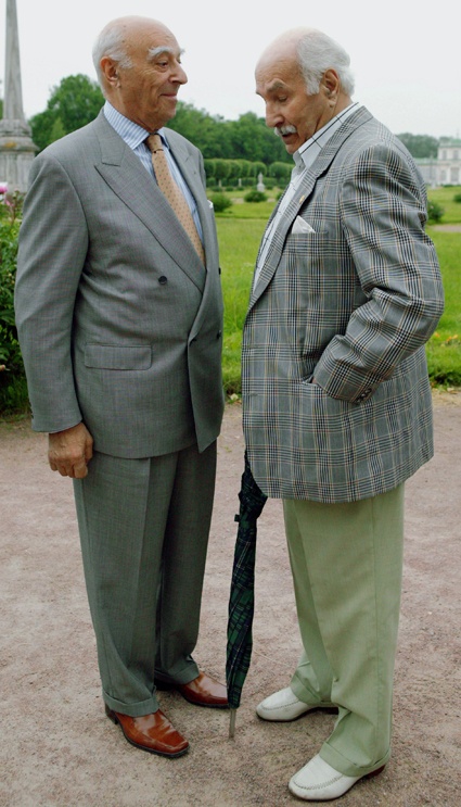 Корифеи Владимир Этуш и Владимир Зельдин, 2000 год