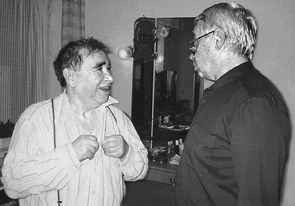 Со знаменитым Шуриком актером Анатолием Демьяненко. «С сердцем у него была такая же ситуация, как у меня — один к одному»