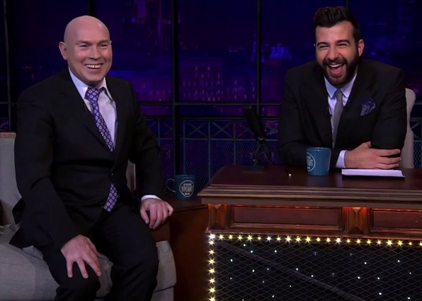 С Иваном Ургантом в авторской программе «Вечерний Ургант»