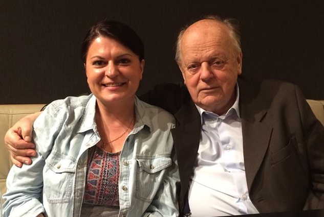 С экс-председателем Верховного Совета Беларуси, ныне почетным председателем партии «Белорусская социал-демократическая Громада» Станиславом Шушкевичем. «Всем понятно, что спокойно в Беларуси не будет...»