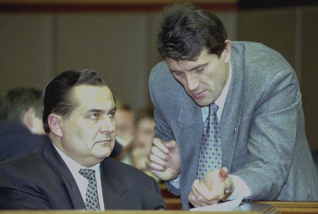 С Виктором Ющенко в Верховной Раде