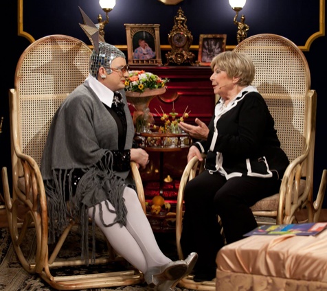 С Ольгой Аросевой в развлекательной программе «СВ-шоу», конец 90-х