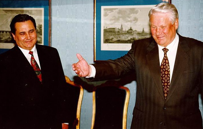 С Борисом Ельциным