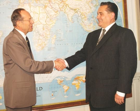 С министром обороны США Уильямом Перри