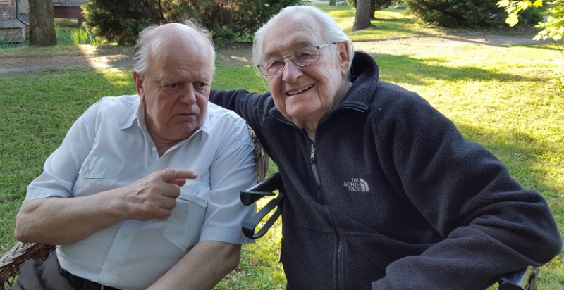 С выдающимся польским кинорежиссером Анджеем Вайдой, 2000 год