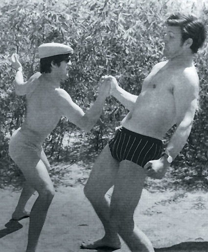 С Геннадием Хазановым в Барнауле, 1972 год