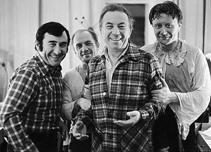 Леонид Каневский, Лев Дуров, Анатолий Эфрос, Андрей Миронов, начало 80-х. «Я бы назвал Эфроса Пушкиным в режиссуре»