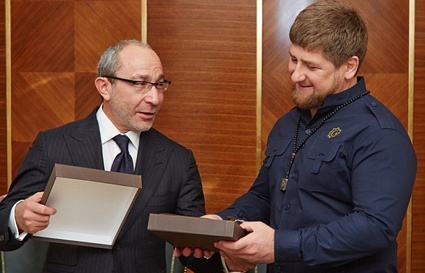 С главой Чеченской Республики Рамзаном Кадыровым