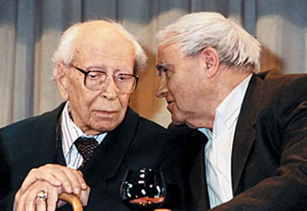 С академиком Дмитрием Сергеевичем Лихачевым