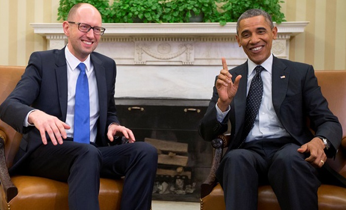 С президентом США Бараком Обамой в Белом доме, Вашингтон, 2014 год. «Обама — очень приятный человек. Эрудированный, интеллектуальный»